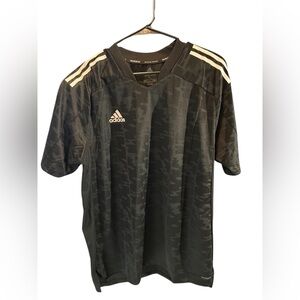 XL Adidas Men's Black and Gray Jersey